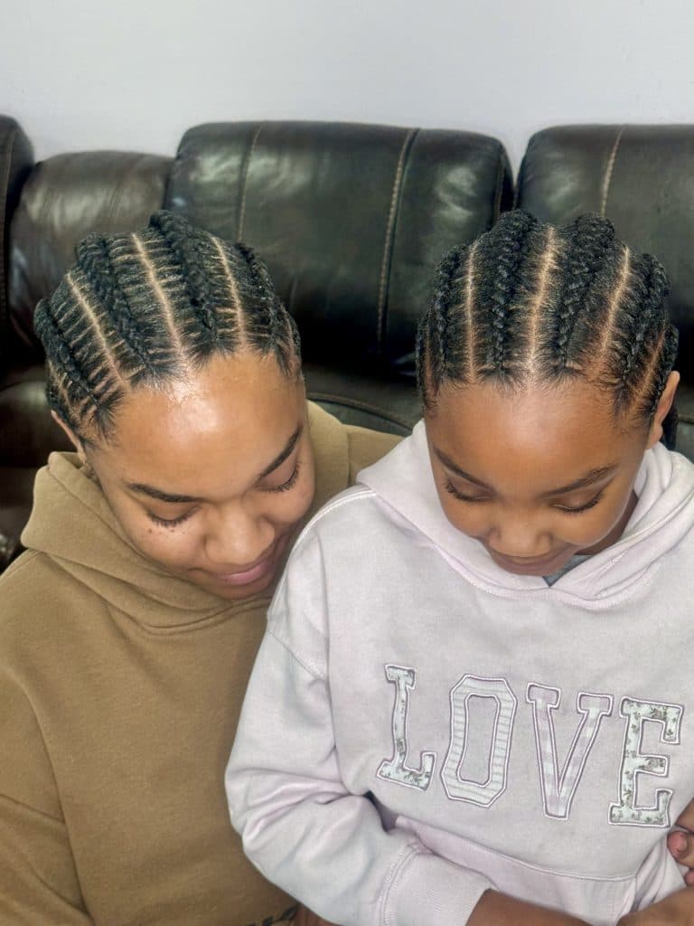 Original African Braiding · finished install